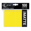 Eclipse Matte Standard Sleeves (100) - Lemon Yellow