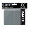 Eclipse Matte Standard Sleeves (100) - Smoke Grey