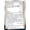 Look at Me, I'm R&D