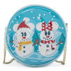Disney: Snowman Mickey & Minnie Snow Globe Crossbody Bag