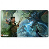 MTG Adventures in the Forgotten Realms Playmat V1 featuring The Party Fighting Blue Dragon
