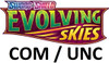 SWSH Evolving Skies Complete set of Common & Uncommon cards
