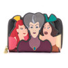 Disney: Villains Scene Evil Stepmother And Step Sisters Zip Around Wallet