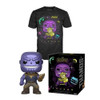 POP! & Tee: Marvel Avengers: Infinity War - Metallic Thanos POP! and Neon Thanos Space POP! T-Shirt
