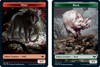Innistrad: Crimson Vow - Wolf (#11) // Boar Token (foil)