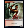 Throne of Eldraine Human Warrior Token // Food Token (#16) (foil)