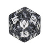Magic Strixhaven Spindown Dice - Silverquill (Black White)