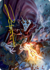 Flame-Blessed Bolt (#44) Art Card (Gold Signature)