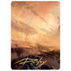 Zendikar Rising Art Card: Plains (#7) (Gold Signature) | Zendikar Rising