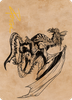 Ancient Silver Dragon Art Card (#47) (Gold Signature)