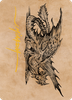 Ancient Brass Dragon Art Card (#49) (Gold Signature)