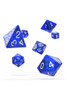 Oakie Doakie Dice RPG Set Translucent - Blue (7)