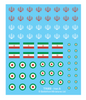 World War III: Team Yankee - Iranian Decal Set (x4)