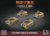 Flames of War - Stuart Recce Armoured Troop (x4 Plastic)