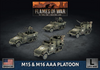 Flames of War - M15 & M16 AAA Platoon (x4 Plastic)