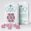 Elvish - Dice Set: Shimmering Pink & White