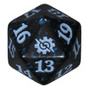 Magic Brothers' War Spindown Dice - Black  w/ Blue