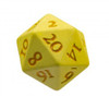 Vivid Heavy Metal Dice - Yellow (set of 2)