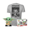 POP! & Tee: The Mandalorian - Grogu with Cookies (Flocked) & T-Shirt set