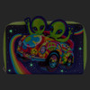 Lisa Frank: Cosmic Alien Ride Glow Zip Around Wallet