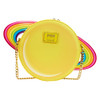 Lisa Frank: Yellow Rainbow Ring Saturn Crossbody Bag