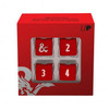 Dungeons & Dragons Heavy Metal Red and White D6 Dice Set