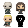 Bitty POP! Harry Potter: Lord Voldemort, Draco Malfoy (Quidditch) & Bellatrix Lestrange 4-Pack