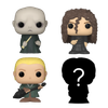 Bitty POP! Harry Potter: Lord Voldemort, Draco Malfoy (Quidditch) & Bellatrix Lestrange 4-Pack