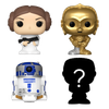 Bitty POP! Star Wars: Leia, R2-D2 & C-3PO 4-Pack