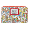 Wheres Waldo Allover Print Zip Around Wallet