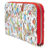 Wheres Waldo Allover Print Zip Around Wallet