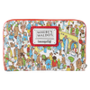 Wheres Waldo Allover Print Zip Around Wallet