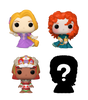 Bitty POP! Disney Princess: Rapunzel, Merida & Moana 4-Pack
