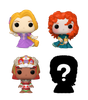 Bitty POP! Disney Princess: Rapunzel, Merida & Moana 4-Pack