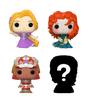 Bitty POP! Disney Princess: Rapunzel, Merida & Moana 4-Pack