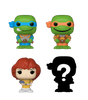 Bitty POP! Teenage Mutant Ninja Turtles: Leonardo, Michelangelo & April ONeil 4-Pack