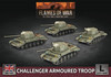 Flames of War - British - Challenger Armoured Troop (x4, Plastic)