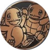 Black & Bronze Oversized Charmander & Squirtle Coin
