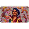 MTG The Lost Caverns of Ixalan Playmat featuring Saheeli, the SunÕs Brilliance
