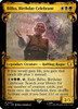 Bilbo, Birthday Celebrant (Showcase Scroll) (Silver Foil)
