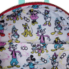 Disney: Disney100 Mickey & Friends Classic All-Over Print Iridescent Mini Backpack With Ear Headband