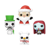 The Nightmare Before Christmas Holiday Pocket POP! 4-Pack