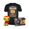 POP! & Tee: Marvel Holiday - Iron Man with Gifts T-Shirt set