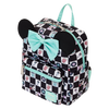 Disney: Mickey & Minnie Date Night Diner Checkered All-Over Print Nylon Mini Backpack