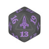 Magic Murders at Karlov Manor Spindown Dice - Black w/ Purple