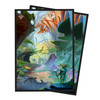 MTG Bloomburrow Deck Protector Sleeves featuring Island (100)