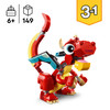 Creator 3in1 Red Dragon Animal Toy Set 31145