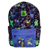 Disney: The Nightmare Before Christmas Neon Glow All-Over Print Nylon Full-Size Backpack