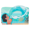 Disney: Young Moana Ocean Waves Zip Around Wallet