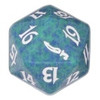 Magic Mirrodin Spindown Dice Green